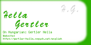 hella gertler business card
